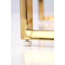 Комплект HALMAR MERCURY 3 (2 стола журнальных) белый мрамор/золотой